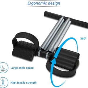 Double Spring Tummy Trimmer and Double Wheel AB Roller Combo