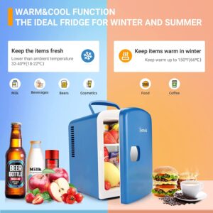 AstroAI 4L Mini Refrigerator (Blue)