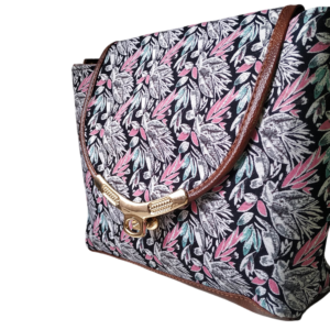 Handmade Ethnic Printed Sling Bags for Women with Gold-Tone Button